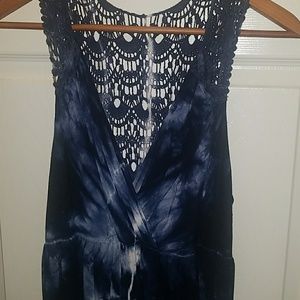 Navy blue sundress